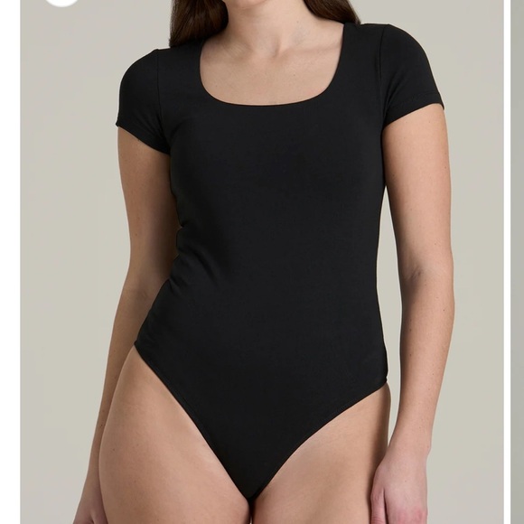 NWOT Black short sleeve bodysuit and pants set - Picture 9 of 9